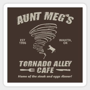 Aunt Meg's Tornado Alley Cafe Sticker